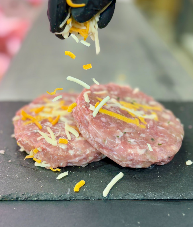 HAMBURGUES DE POLLO CON QUESO